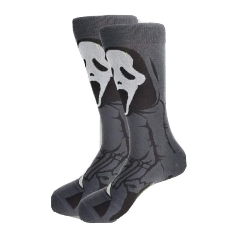 Socks of the film "Scream" character Ghostface, horror movie film unisex
