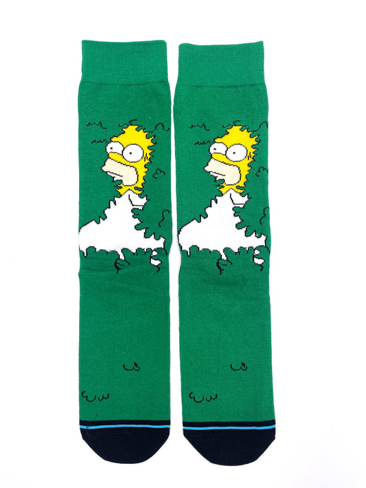 Calzini Homer Simpson nella siepe, I Simpson cartone animato movie film unisex