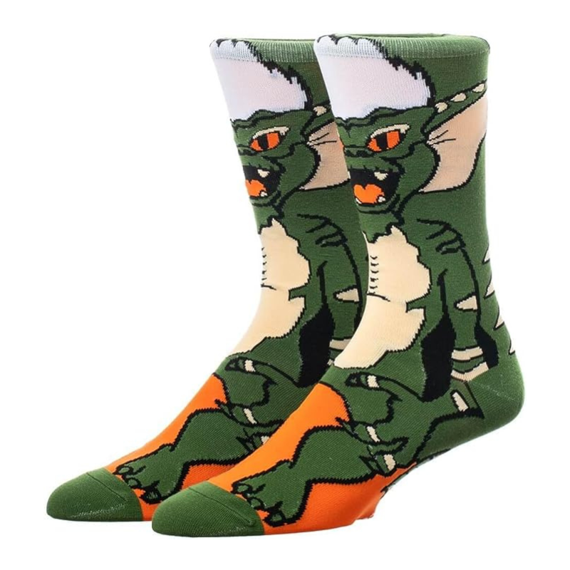 Socks from the film "Gremlins" character with white tuft, unisex movie film