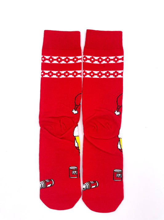 Calzini Homer versione natalizia, dei I Simpson cartone animato movie film unisex