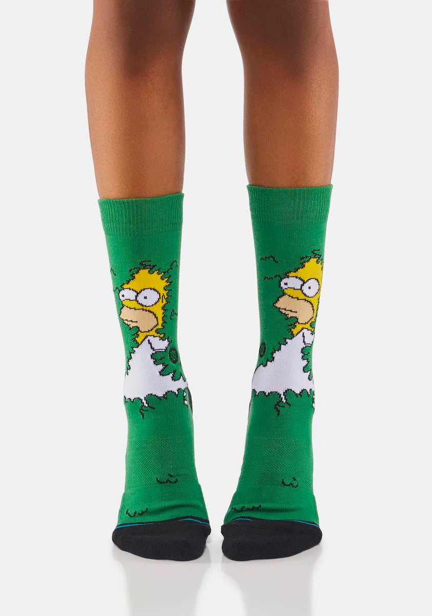 Calzini Homer Simpson nella siepe, I Simpson cartone animato movie film unisex