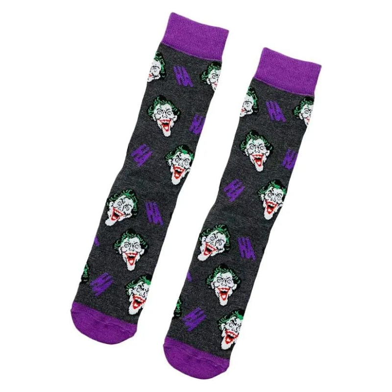 Socks of the character "The Joker" cartoon and film, unisex