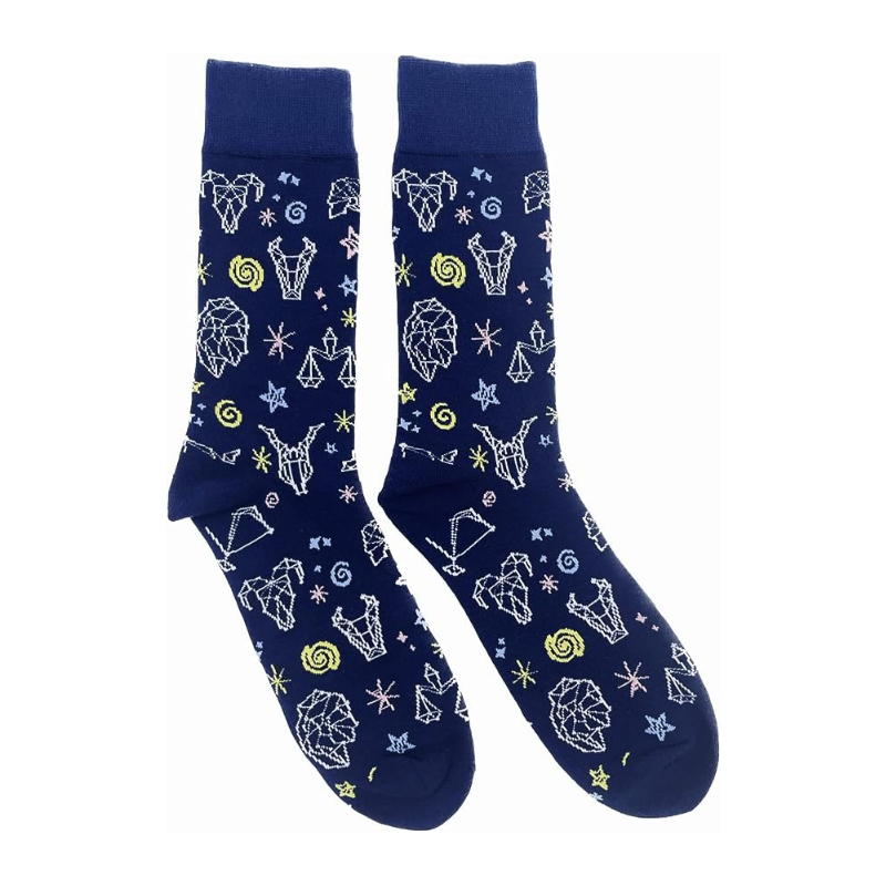 Socks dedicated to Space, with astronaut and the universe