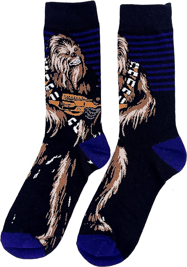 Calzini del film "Star Wars" con vari personaggi da Dart Fener a Chewbecca