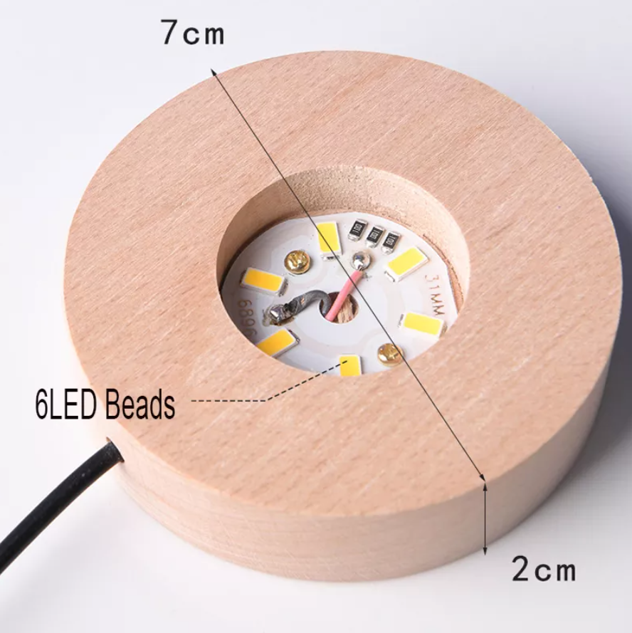 Lampada Galassia 3D rgb colorato con telecomando sfera di cristallo grande, con base e luce colorata a led USB, confezione regalo inclusa