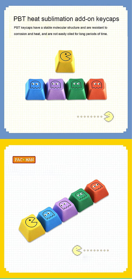 Pacman Keys for MX Mechanical Keyboard, Custom Keyboard keycaps