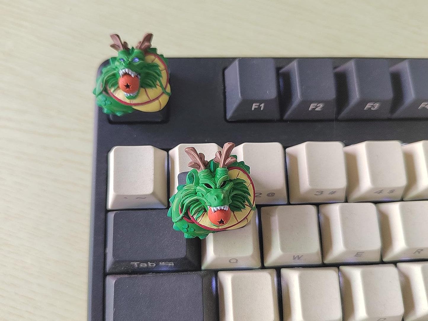 Tasto Dragon Ball, dragon Shenron Artigianale in Resina per Tastiera Meccanica MX, Keyboard keycaps Personalizzato