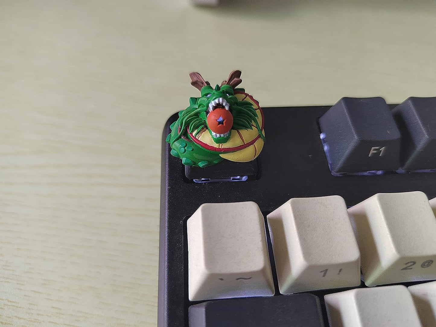 Tasto Dragon Ball, dragon Shenron Artigianale in Resina per Tastiera Meccanica MX, Keyboard keycaps Personalizzato