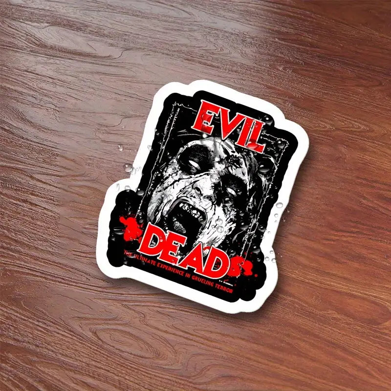 Adesivo sticker Evil Dead La casa, horror film Sam Raimi cult movie per auto, cover cellulare