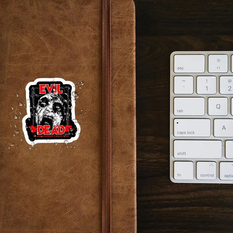Adesivo sticker Evil Dead La casa, horror film Sam Raimi cult movie per auto, cover cellulare