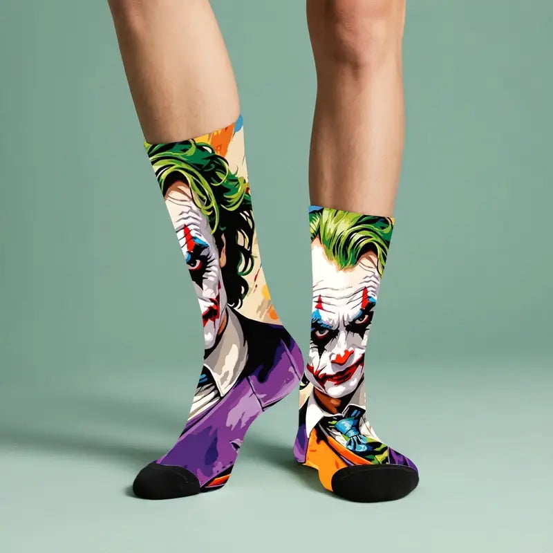 Calzini Joker colorato Joaquin Phoenix, movie film cartone animato, unisex