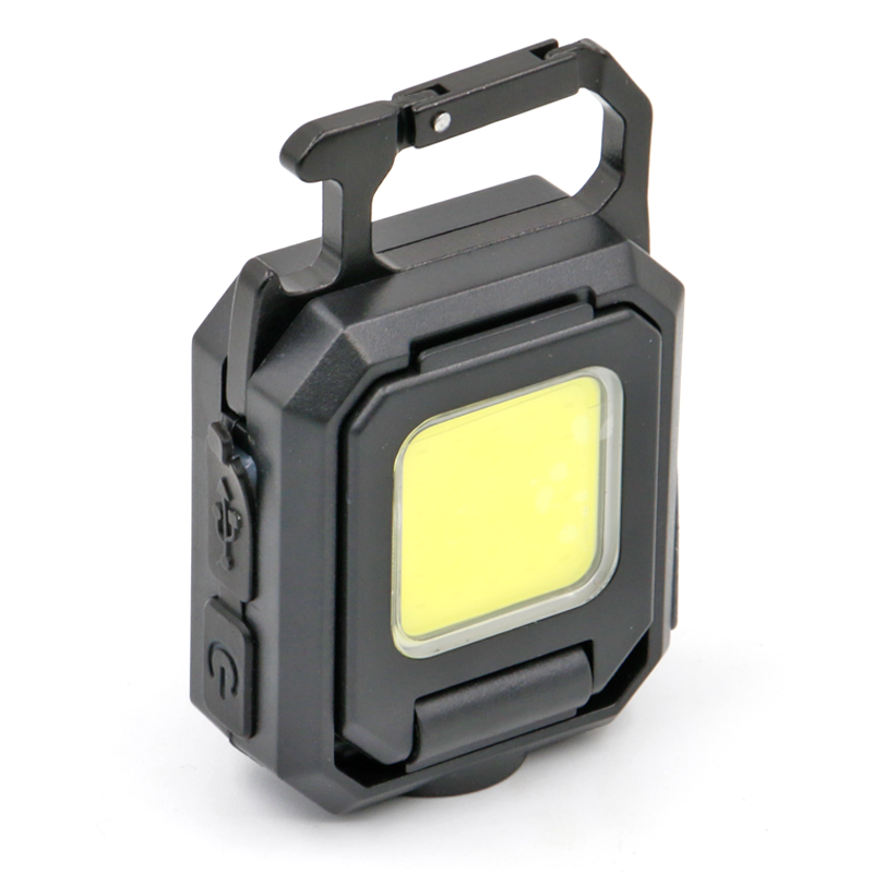 Torcia lampada led cob calamitato multiuso, triplo led portatile, pannelli apribili