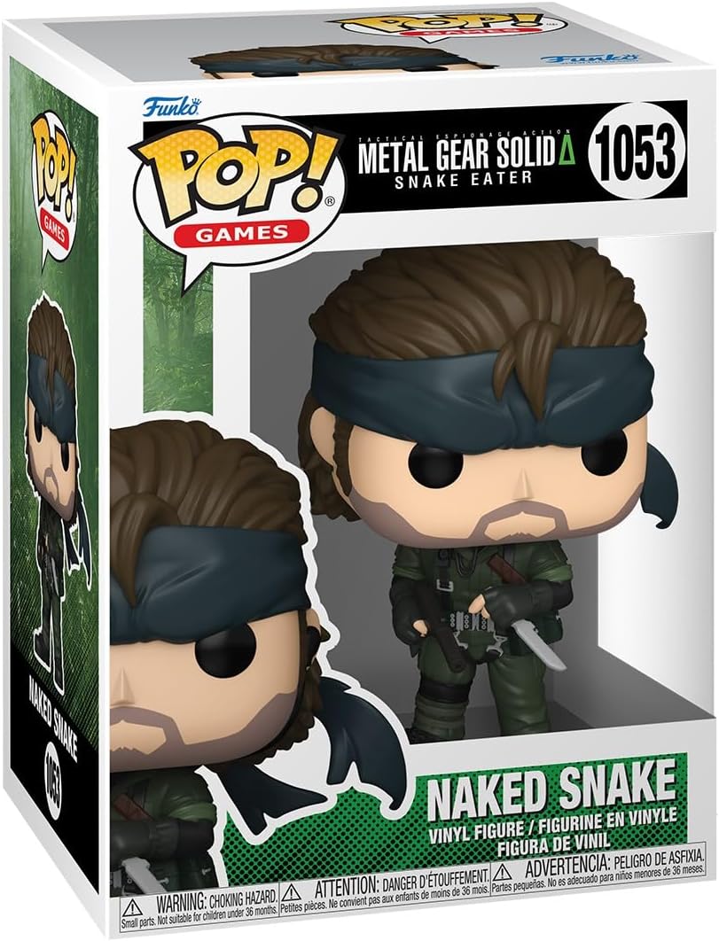 Funko Pop! Games: Metal Gear - Naked Solid Snake, Metal Gear Solid, Figura statuetta in vinile da Collezione, Idea Regalo, Merchandising Ufficiale, Giocattoli per Bambini e Adulti, Video Games Fans (Copia)
