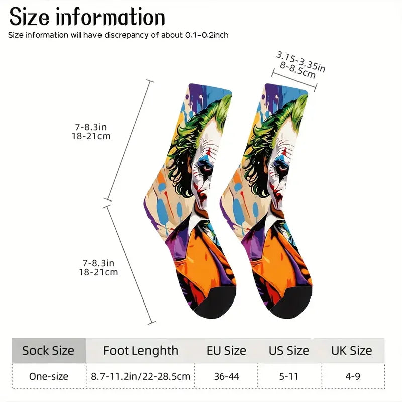 Calzini Joker colorato Joaquin Phoenix, movie film cartone animato, unisex