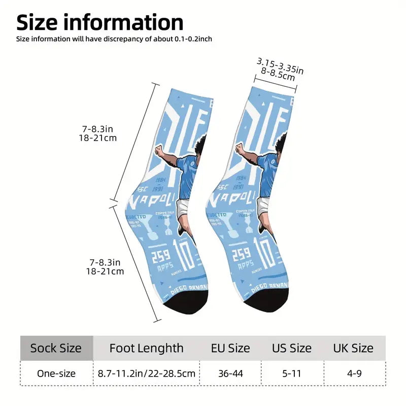 Calzini socks Maradona Napoli tiro ad un pallone, Argentina, Diego Armando unisex