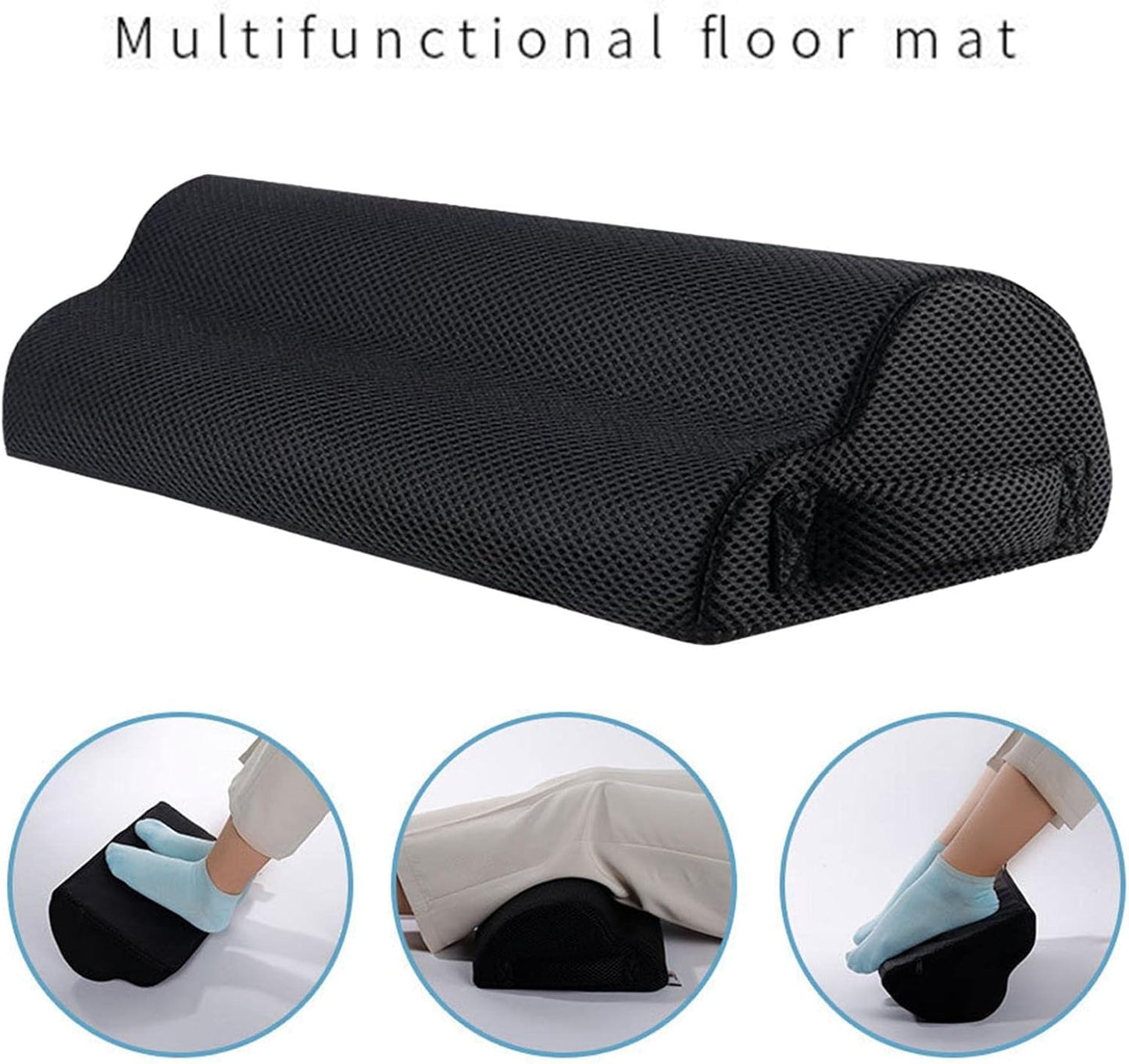 Poggiapiedi posturale per scrivania, cuscino ergonomico antiscivolo, seduta comoda per gambe, piedi e ginocchia, multiuso