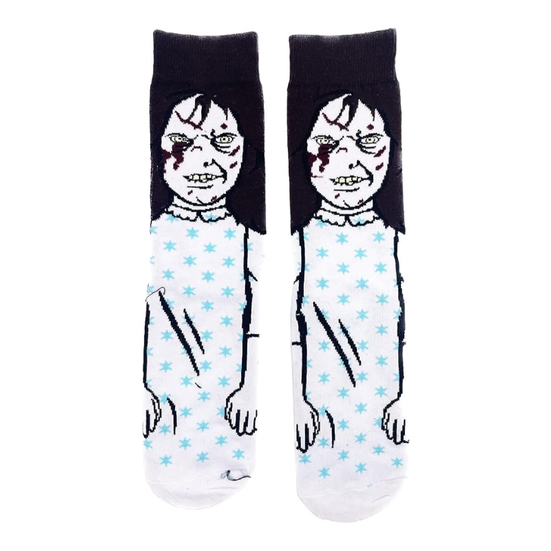 Unisex socks from the film "The Exorcist" character Regan, horror movie film