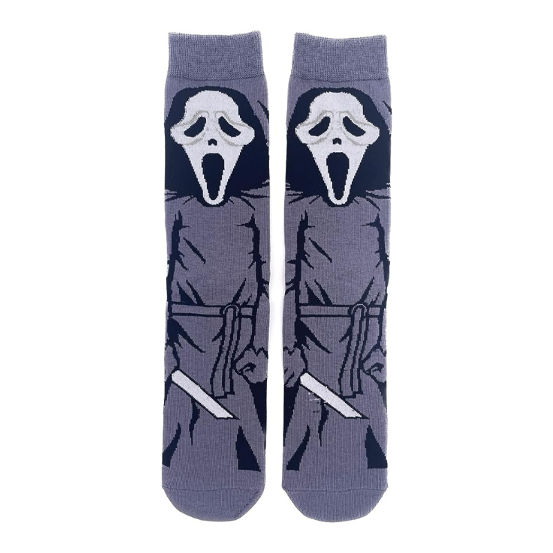 Socks of the film "Scream" character Ghostface, horror movie film unisex