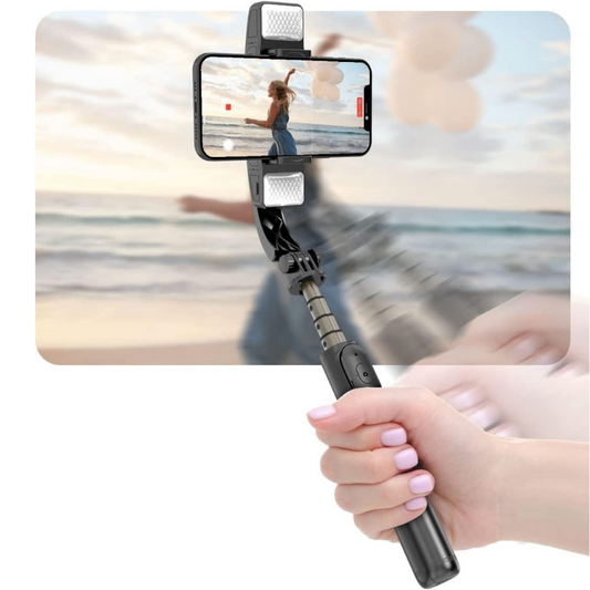 Tripod staffa selfie con stabilizzatore Gibal, con luci e telecomando per TikTok, YouTube, Instagram, Viaggi