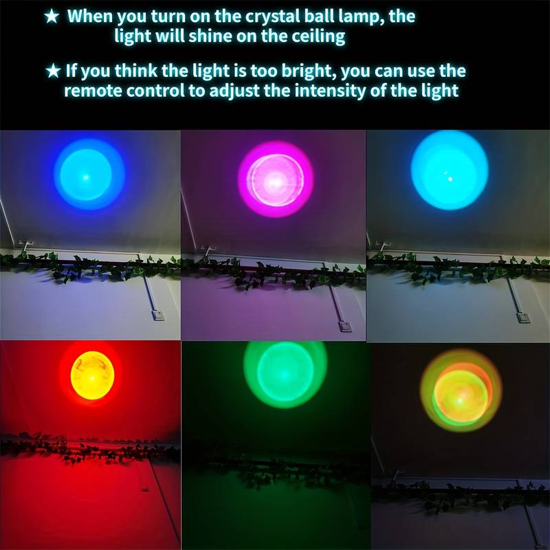 Lampada Astronauta e Sistema solare 3D rgb colorato con telecomando sfera di cristallo grande, con base e luce a led USB, confezione regalo inclusa