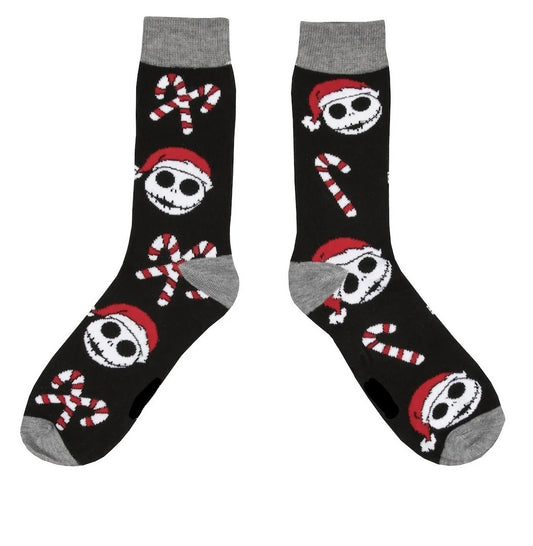 Calzini socks Jack Skeletron versione natalizia, viso Nightmare before christmas movie film unisex cartoon