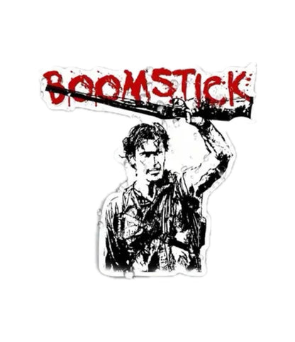 Adesivo Sticker Ash L'armata delle tenebre, Boomstick, horror film di Sam Raimi cult movie per auto, cover cellulare