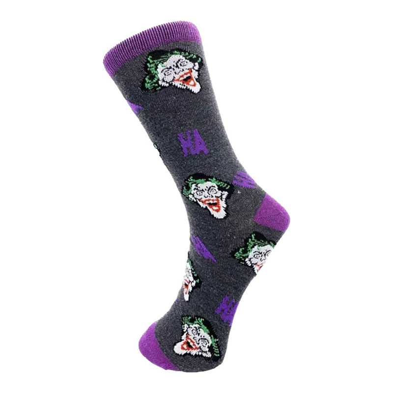 Socks of the character "The Joker" cartoon and film, unisex