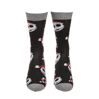 Calzini socks Jack Skeletron versione natalizia, viso Nightmare before christmas movie film unisex cartoon