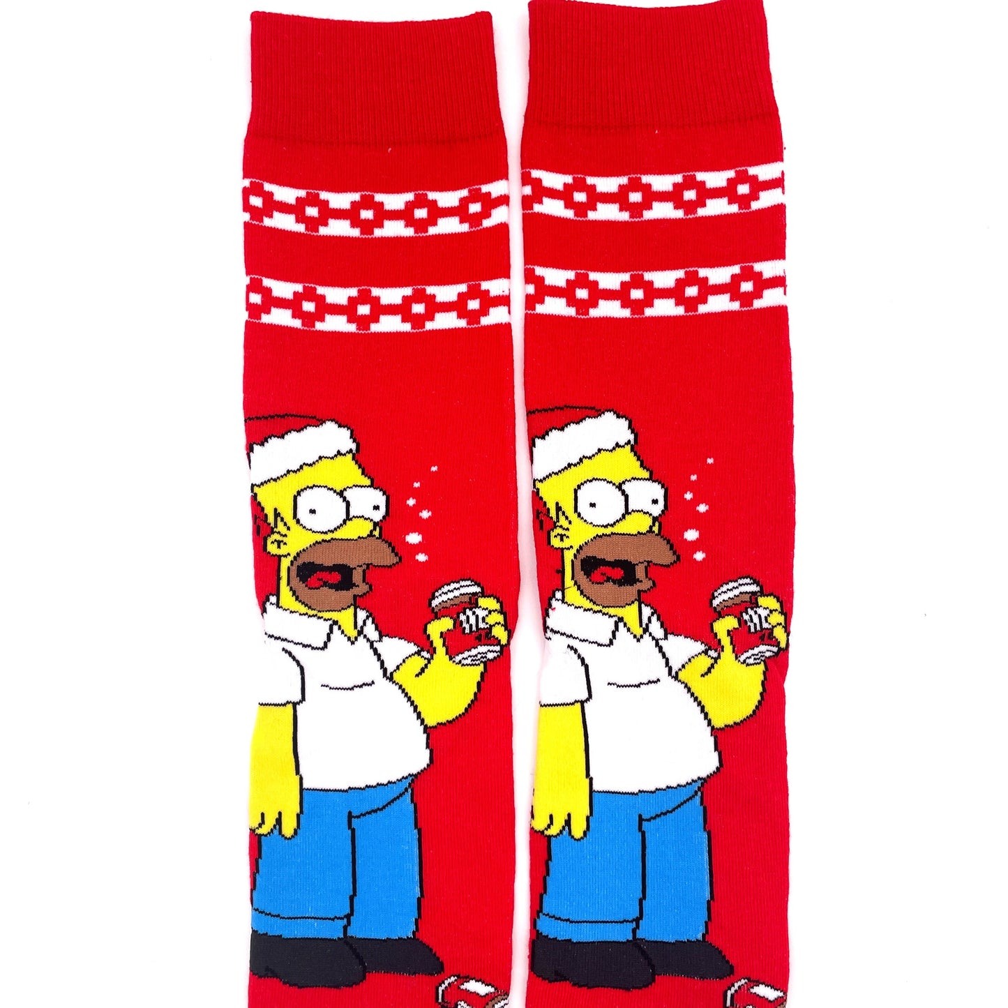 Calzini Homer versione natalizia, dei I Simpson cartone animato movie film unisex