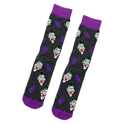 Socks of the character "The Joker" cartoon and film, unisex