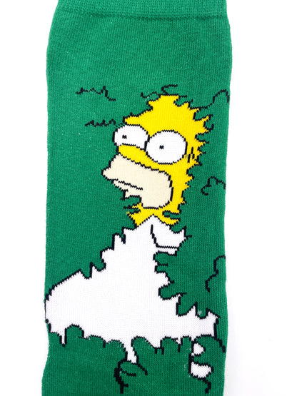 Calzini Homer Simpson nella siepe, I Simpson cartone animato movie film unisex