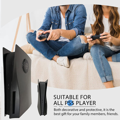 Skin placca PS5 Disc Playstation 5 compatibile, per raffreddamento, Nero