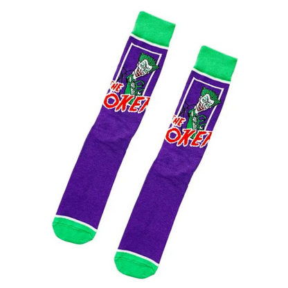 Socks of the character "The Joker" cartoon and film, unisex