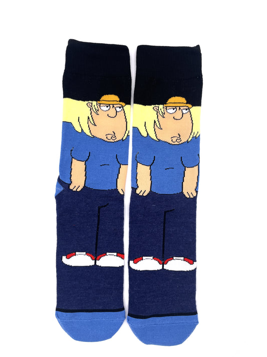 Chris Griffin socks from the cartoon " Family Guy "