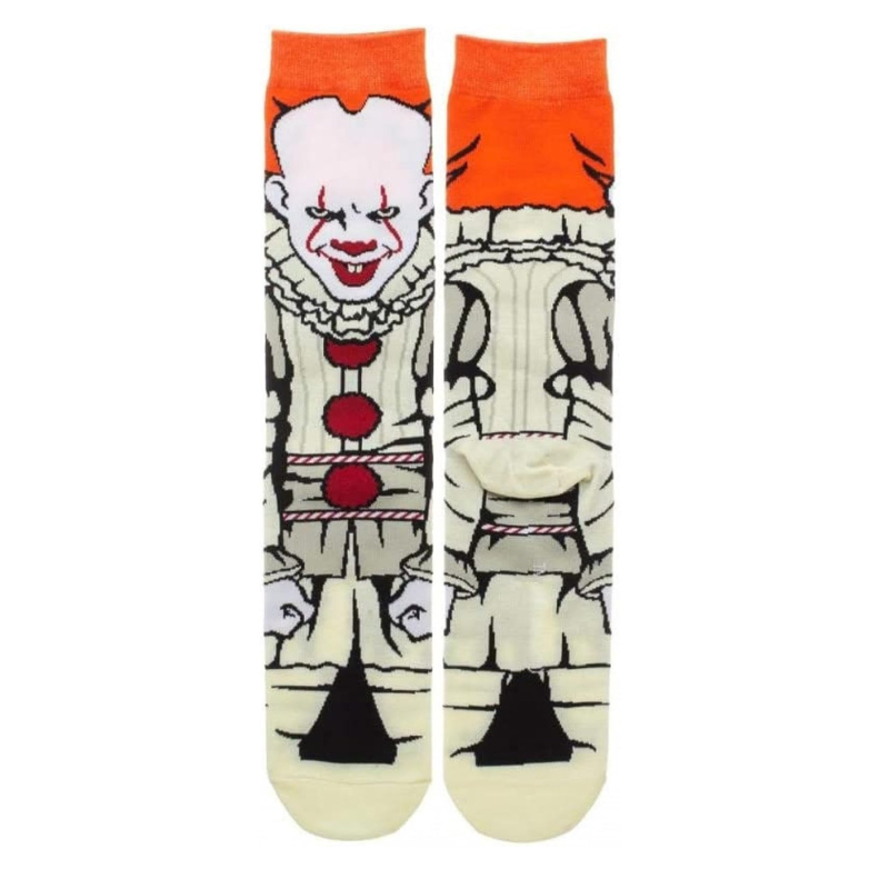 Socks from the 2017 film "IT" character Pennywise, unisex horror remake