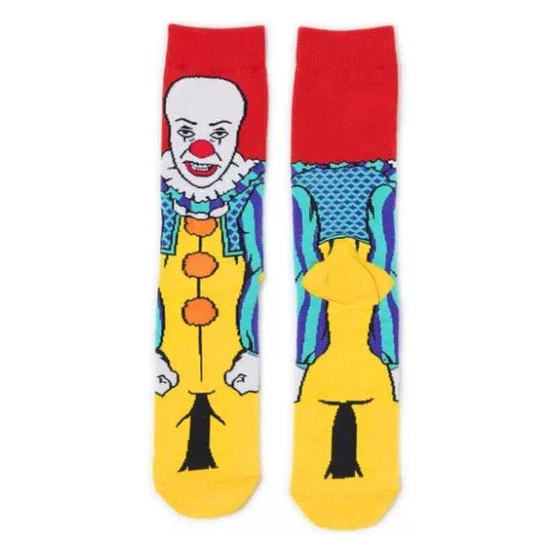 Calzini del film "IT" del 1990 personaggio Pennywise, film cult horror unisex