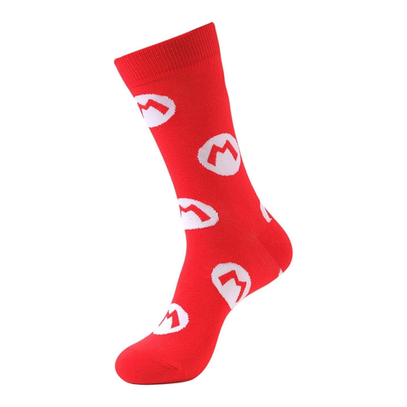 Socks M from Super Mario Bros, film and video game by Nintendo, red