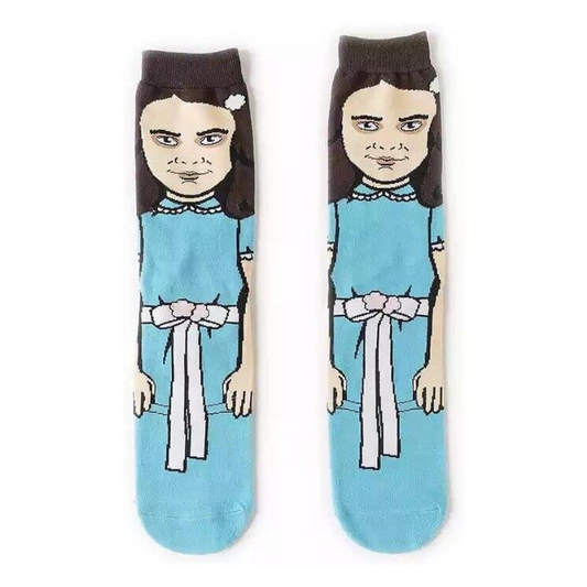 Calzini del film "Shining" le bambine gemelle, Horror Movie di Stanley Kubrick, unisex