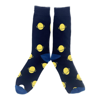 Socks dedicated to Space, with astronaut and the universe