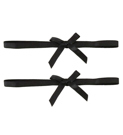 Cavigliera bracciale gamba nylon con fiocco, elastico, vari colori, accessorio abbigliamento dark gothic, colore