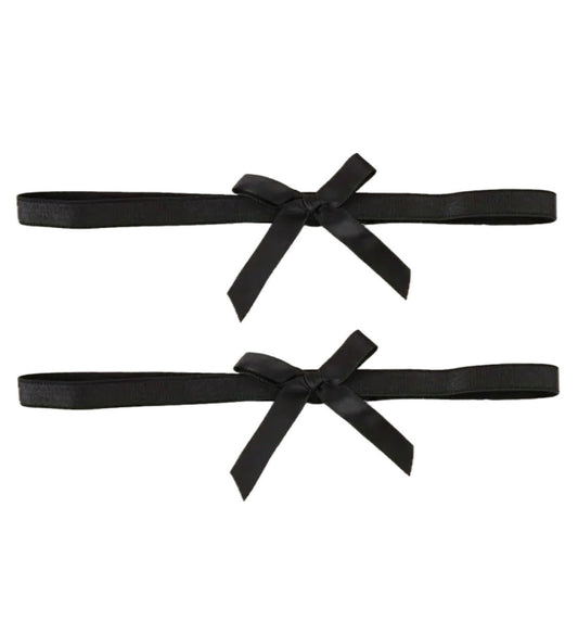 Cavigliera bracciale gamba nylon con fiocco, elastico, vari colori, accessorio abbigliamento dark gothic, colore