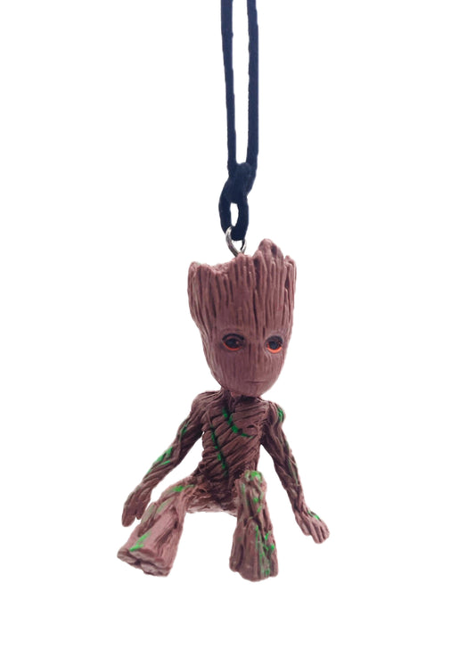 Ciondolo gadget per auto, pendente, del personaggio Groot grande, Guardiani della Galassia, laccetto incluso