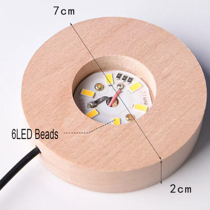 Lampada Astronauta e Sistema solare 3D rgb colorato con telecomando sfera di cristallo grande, con base e luce a led USB, confezione regalo inclusa