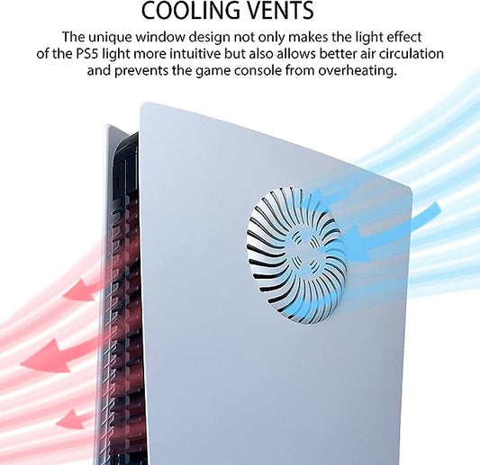 PS5 Plate Skin Compatible PlayStation 5 Disc, for cooling, White