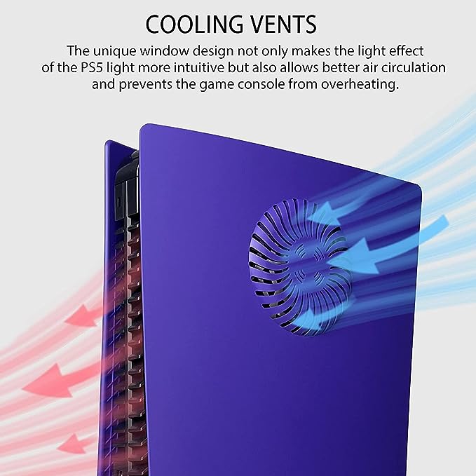 PS5 Plate Skin Disc PlayStation 5 compatible, for cooling, purple purple