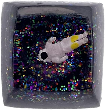 Astronaut Space Handcrafted Resin Key for MX Mechanical Keyboard, Custom Keyboard keycaps