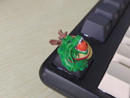 Tasto Dragon Ball, dragon Shenron Artigianale in Resina per Tastiera Meccanica MX, Keyboard keycaps Personalizzato
