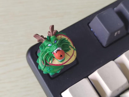 Tasto Dragon Ball, dragon Shenron Artigianale in Resina per Tastiera Meccanica MX, Keyboard keycaps Personalizzato