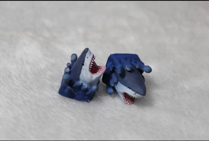 Key The Shark Craft in Resin for MX Mechanical Keyboard, Custom Keyboard keycaps