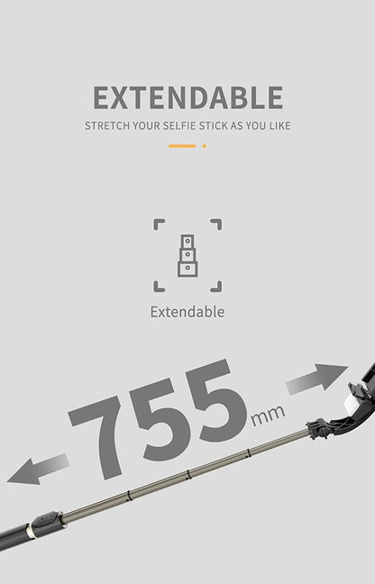 Tripod staffa selfie con stabilizzatore Gibal, con luci e telecomando per TikTok, YouTube, Instagram, Viaggi